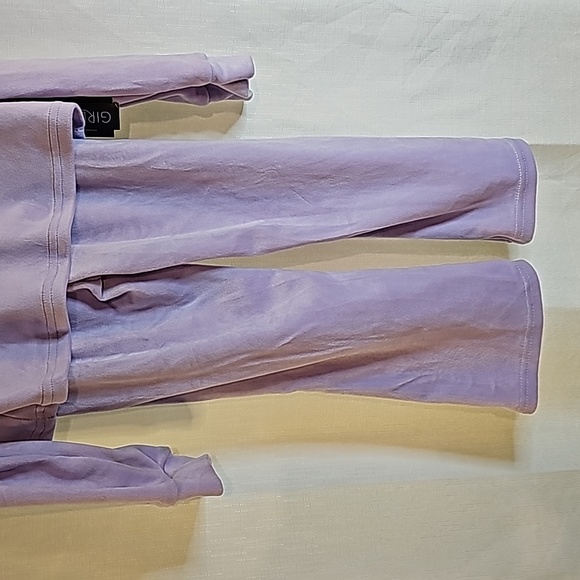 2/$20 Girls First 4T Velour Hoodie Pant Set - Picture 5 of 11